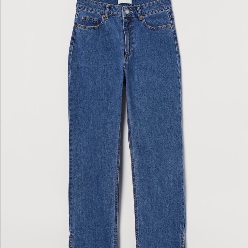 H&M Highwaisted denim jeans.